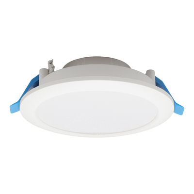 LÁMPARA DE TECHO EMPOTRABLE LED REDONDA 4.5" / 6 W BLANCA MATE 3 PIEZAS
