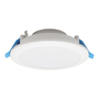 LÁMPARA DE TECHO EMPOTRABLE LED REDONDA 4.5" / 6 W BLANCA MATE 3 PIEZAS