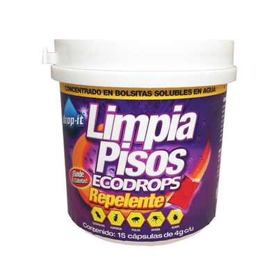 DROP IT LIMPIA PISOS REPELENTE 15 CAPSULAS
