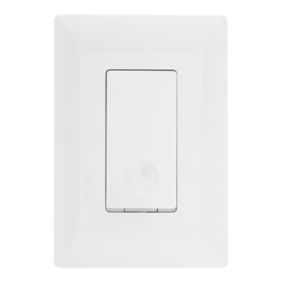 Apagador inteligente wifi con placa de pared blanco