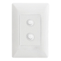 PLACA CON 2 APAGADORES INTELIGENTES WIFI BLANCO