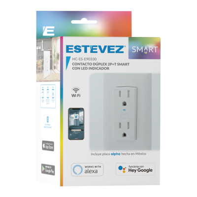 Apagadores Estevez Smart Alexa Interruptor De Luz Placa De