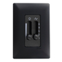 CONTROL DE VENTILADOR Y LUZ CON PLACA DE PARED NEGRO