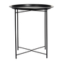 MESA LATERAL DE METAL 50 X 47 CM NEGRO