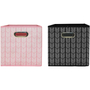 CUBO ORGANIZADOR 27 X 27 X 28 CM 3 PIEZAS DISPONIBLE EN COLOR NEGRO Y FUCSIA