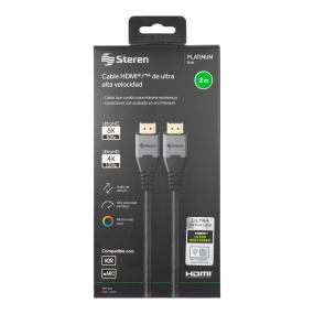 steren cable hdmi 2 m disponible en 3 colores diferentes