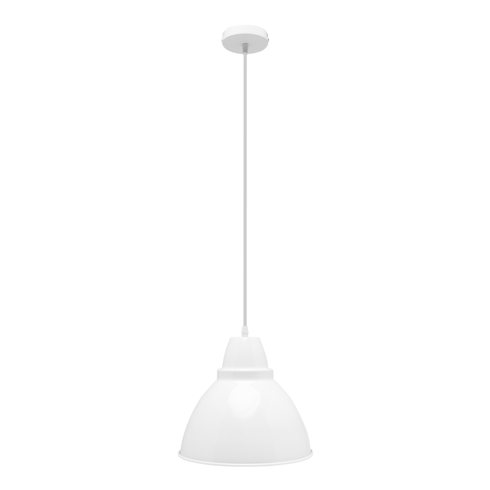 LÁMPARA COLGANTE INCANDESCENTE 1.45 M X 25.5 CM BLANCO The Home Depot