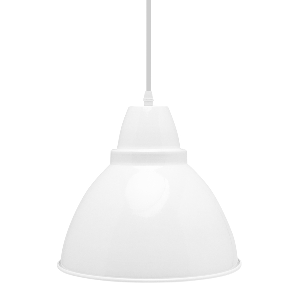 LÁMPARA COLGANTE INCANDESCENTE 1.45 M X 25.5 CM BLANCO The Home Depot México
