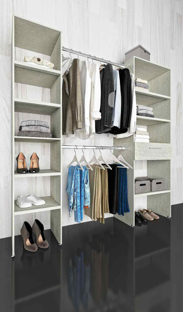 CLOSET 2 TORRES 1 CAJON 180X220X39CM BLANCO | The Home Depot México