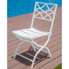 stylewell silla plegable blanca estructura de acero