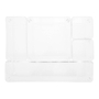 SET ORGANIZADOR DE PLÁSTICO TRANSPARENTE 5 PIEZAS