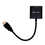 ADAPTADOR HDMI A VGA CON SALIDA DE AUDIO NEGRO