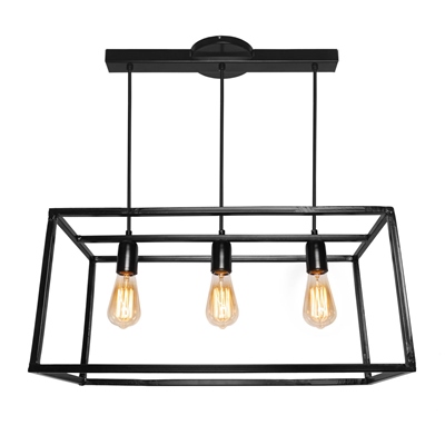 LUMINARIO COLGANTE MAXXI 7023 COLOR NEGRO 3XE27