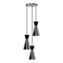 LÁMPARA DE TECHO 3 LUCES 1.37 M X 26 CM NEGRO CL8031