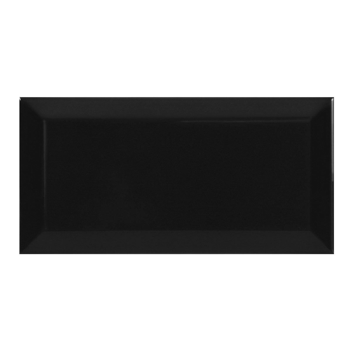 Cenefa york negro mate 10x20 caja con 1.08m2