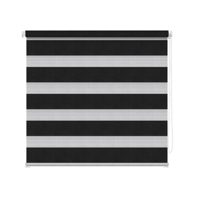 CORTINA ENROLLABLE DÚO COLOR NEGRO 1.20 X 2.20 M