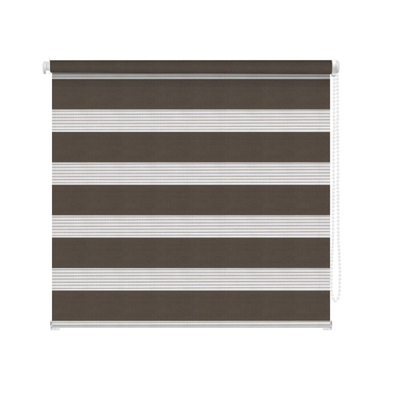 CORTINA ENROLLABLE DÚO 1.60 X 2.20 M CAFÉ CHESTNUT