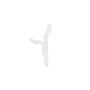 GANCHO PANEL RANURADO VEKER BLANCO 2.5 CM