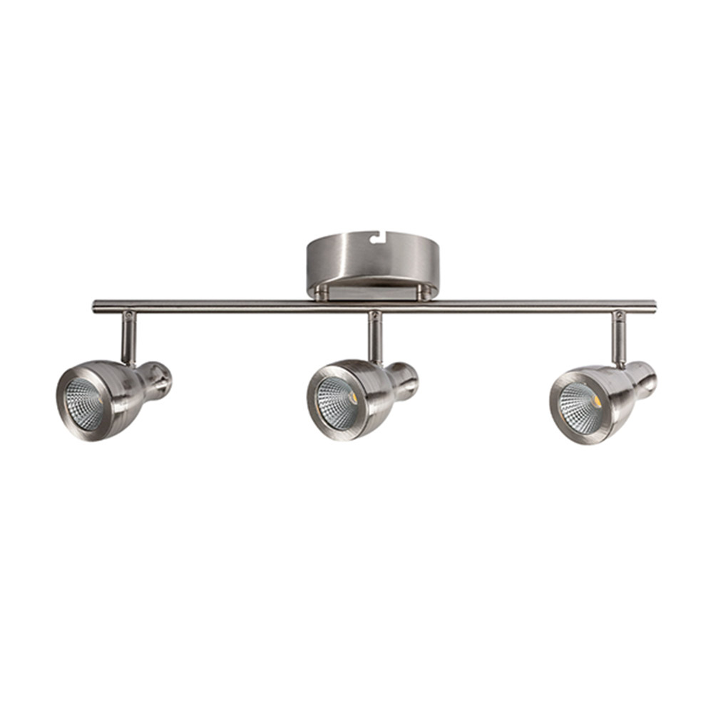 Riel molina 3 luces 17w led luz cálida