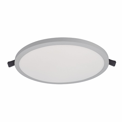 LUMINARIO EMPOTRABLE DE 20 CM EN ALUMINIO EN NÍQUEL