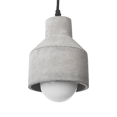LUMINARIO COLGANTE DE DISEÑO CONTEMPORÁNEO EN NEGRO Y GRIS E26 MAX 60W