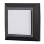 LÁMPARA DE MURO 12.5 X 12.5 X 3.8 CM NEGRO