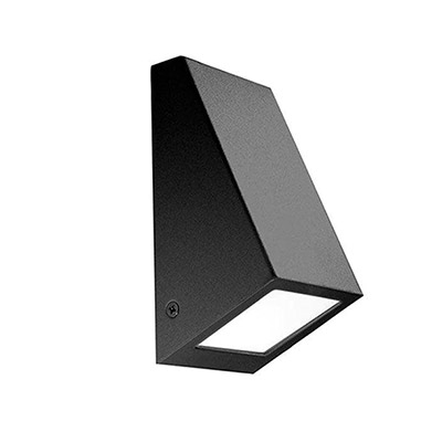 LUMINARIO PARA MURO KAREN IP44 GU10-MR16 NEGRO