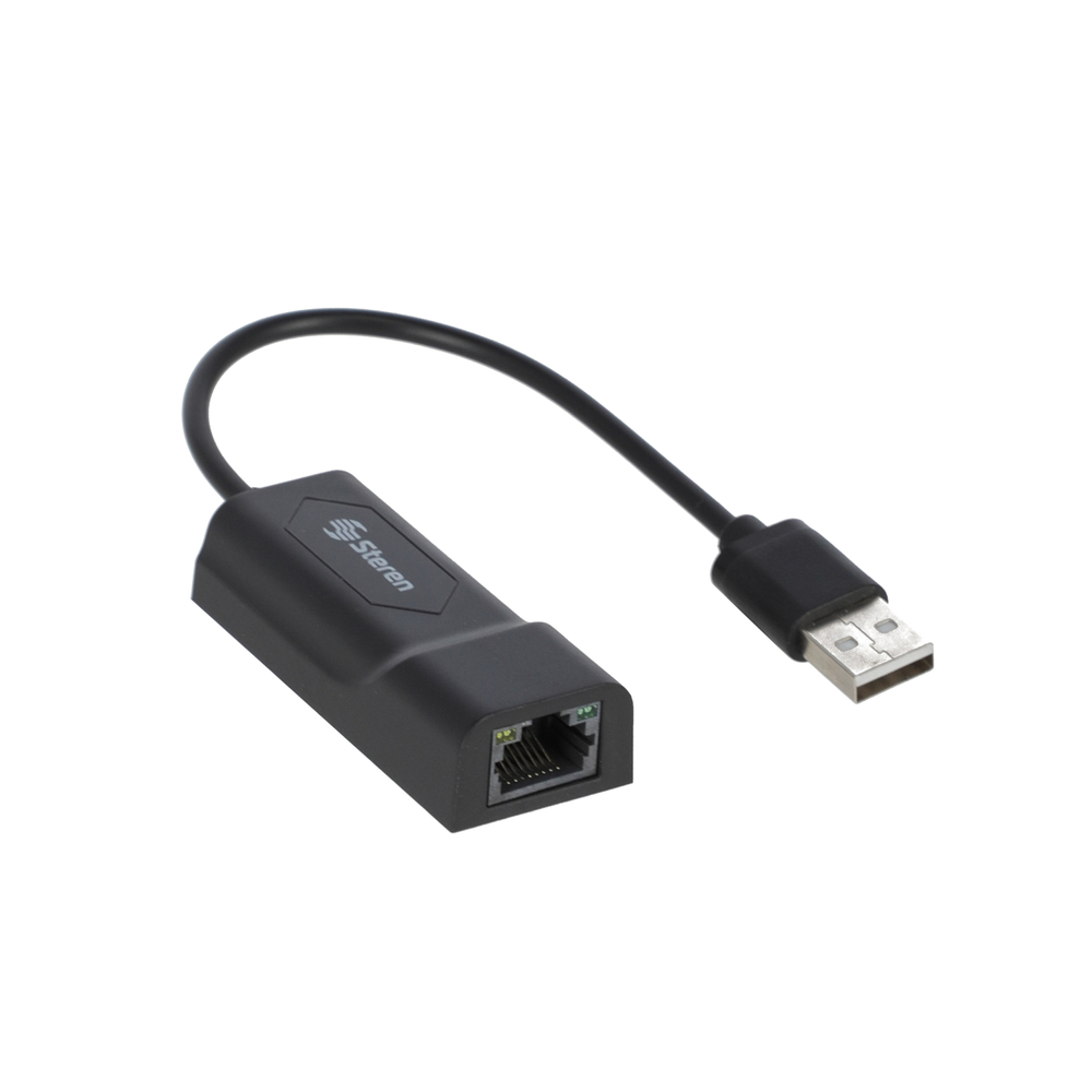 Adaptador USB a Fast Ethernet (RJ45), con HUB Steren Ti