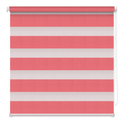 CORTINA ENROLLABLE DÚO COLOR ROSA 1 X 2.20 M