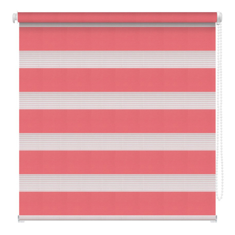 Cortina enrollable dúo color rosa 1 x 2.20 m