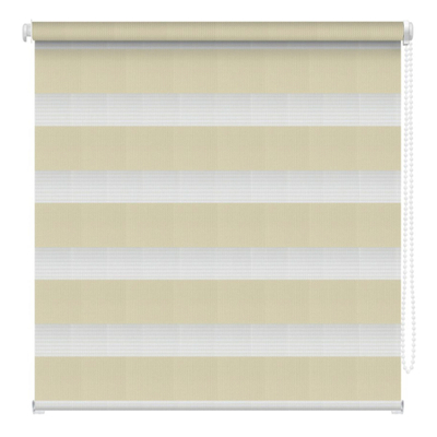 CORTINA ENROLLABLE DUO 1.60 X 2.20 M COLOR IVORY
