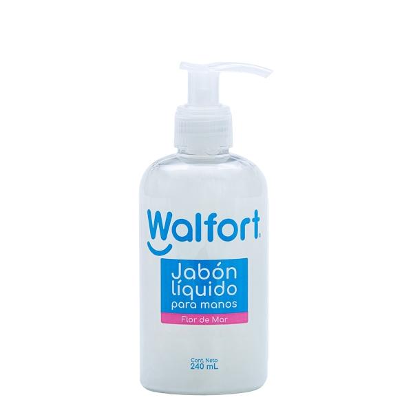 JABON LIQUIDO PARA MANOS WALFORT FLOR DE MAR 240ML