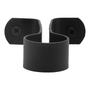SOPORTE PARA TUBO REDONDO 6 X 2 X 8 CM NEGRO