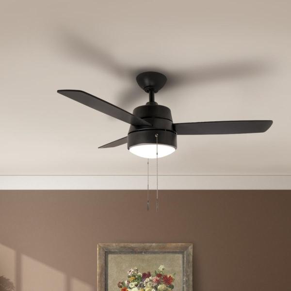 VENTILADOR DE TECHO CAPRICE 44" LED INTEGRADO PARA INTERIOR NEGRO