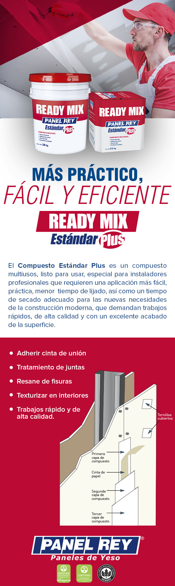 COMPUESTO MULTIUSOS READY MIX ESTÁNDAR PLUS DE 28 KG | The Home Depot México