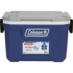 coleman hielera azul de plástico portátil de 49.2 l para 80 latas