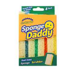 scrub daddy fibra mas esponja sponge daddy 4 piezas