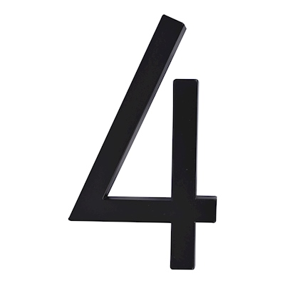 NÚMERO 4 DE METAL 15.2 CM