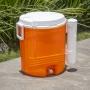 TERMO NARANJA DE PLÁSTICO PORTÁTIL DE 38 L