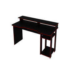 a22 mueble escritorio/mesa gamer negro/rojo me4153.0002