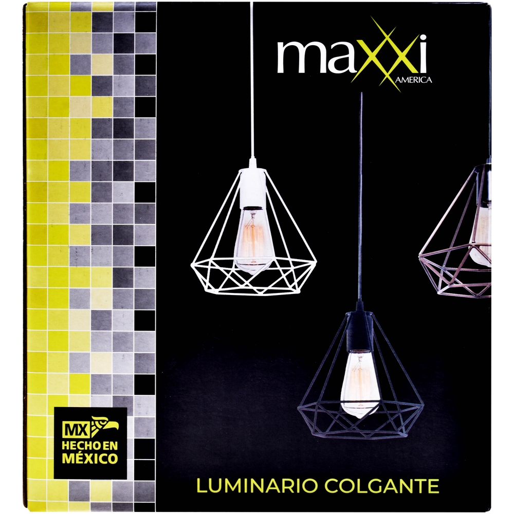 LÁMPARA COLGANTE INCANDESCENTE 1.34 M X 18.3 CM NEGRO The Home Depot