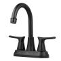 LLAVE MEZCLADORA PARA BAÑO DUOMANDO 4 PULGADAS METAL NEGRO MATE