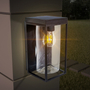 ARBOTANTE SOLAR PARA EXTERIOR LED 29 X 12 X 14 CM NEGRO