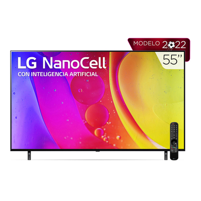 PANTALLA LG NANOCELL TV 55 4K SMART TV CON THINQ AI 55NANO80SQA | The Home  Depot México