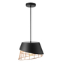 LÁMPARA COLGANTE 1.72 M X 30 CM NEGRO