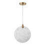 LÁMPARA COLGANTE LED 1.54 M X 30 X 15 CM DORADO