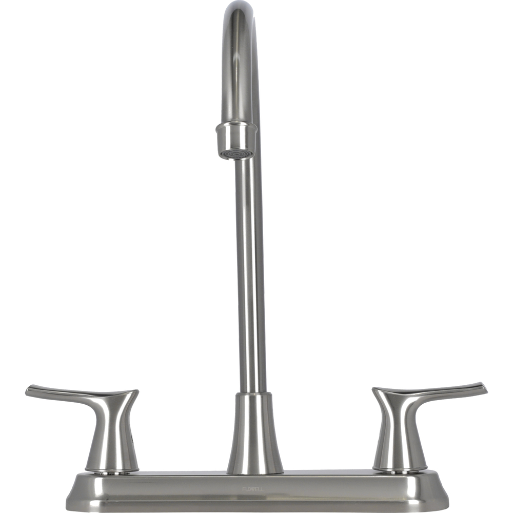 Llave mezcladora para cocina brasilia 8 pulgadas níquel cepillado flowell