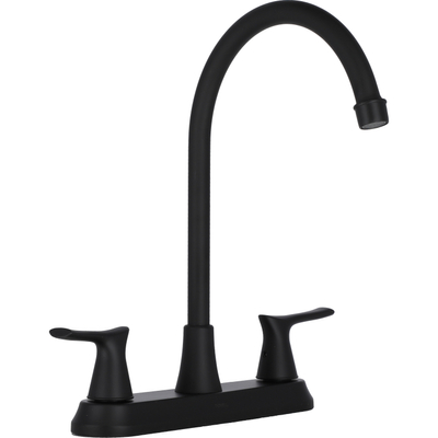 LLAVE MEZCLADORA PARA COCINA BRASILIA 8 PULGADAS NEGRO MATE FLOWELL ...