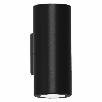 LUMINARIA DECORATIVA PARED DUAL GU10 NEGRO CILINDRO