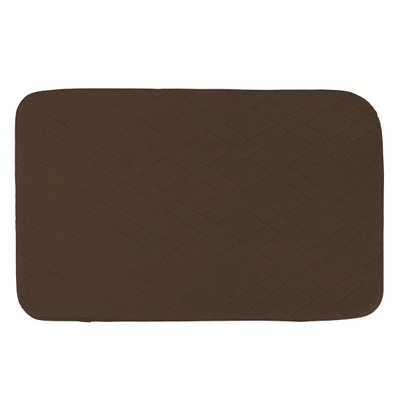 TAPETE PARA BAÑO MEMORY FOARM CHOCOLATE 40 X 60 CM